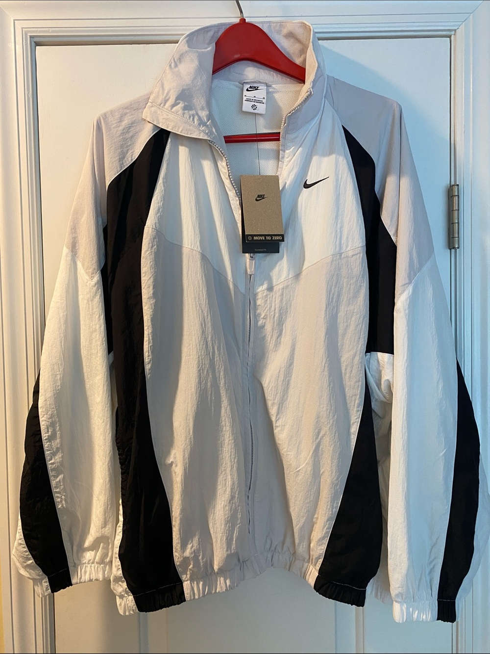 Nike Full Zip Embroidered Logo Oversized Jacket NWT